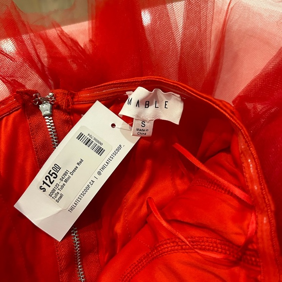 Red Tulle Dress - Picture 2 of 3